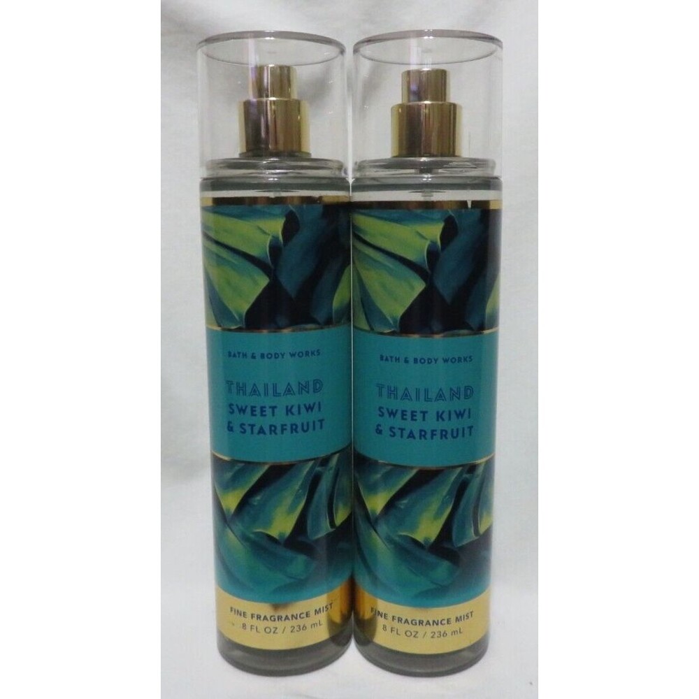 SWEET KIWI & STARFRUIT Bath & Body Works Fine Fragrance Mist 8 fl oz x 2